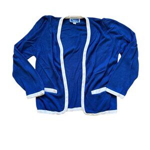 Vintage Designers Originals Blue Cardigan Made in USA Size M